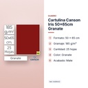CARTULINA CANSON IRIS 50×65CM GRANATE - características principales