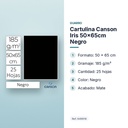 CARTULINA CANSON IRIS 50×65CM NEGRO - características principales