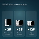 CARTULINA CANSON IRIS 50×65CM NEGRO - formato de venta: paquete de 25, caja de 125