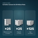CARTULINA CANSON IRIS 50×65CM PERLA - formato de venta: paquete de 25, caja de 125