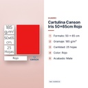 CARTULINA CANSON IRIS 50×65CM ROJO - características principales