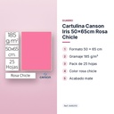 CARTULINA CANSON IRIS 50×65CM ROSA CHICLE - características principales