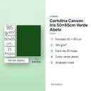 CARTULINA CANSON IRIS 50×65CM VERDE ABETO - características principales