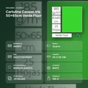 CARTULINA CANSON IRIS 50×65CM VERDE FLUOR - resumen de atributos