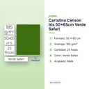 CARTULINA CANSON IRIS 50×65CM VERDE SAFARI - características principales