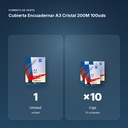 CUBIERTA ENCUADERNAR A3 CRISTAL 200M 100UDS - formato de venta: caja de 10