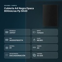 CUBIERTA A4 NEGRA OPACA 800MICRAS PP 50UD - resumen de atributos