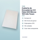 CUBIERTA DE ENCUADERNAR A3 HIELO 500 MICRAS 100 UDS YOSAN - características principales