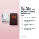 LIBRO ACTAS 215X315MM 100 HOJAS CASTELLANO MIQUELRIUS - características principales