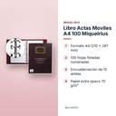 LIBRO ACTAS MOVILES A4 100 MIQUELRIUS - características principales