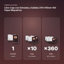 LIBRO CAJA CON ENTRADAS Y SALIDAS 215X315MM 100 HOJAS MIQUELRIUS - formato de venta: caja de 10, palé de 360