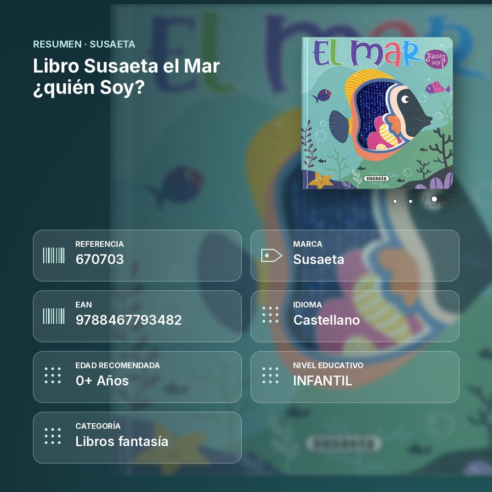 LIBRO SUSAETA EL MAR ¿QUIÉN SOY? - resumen de atributos