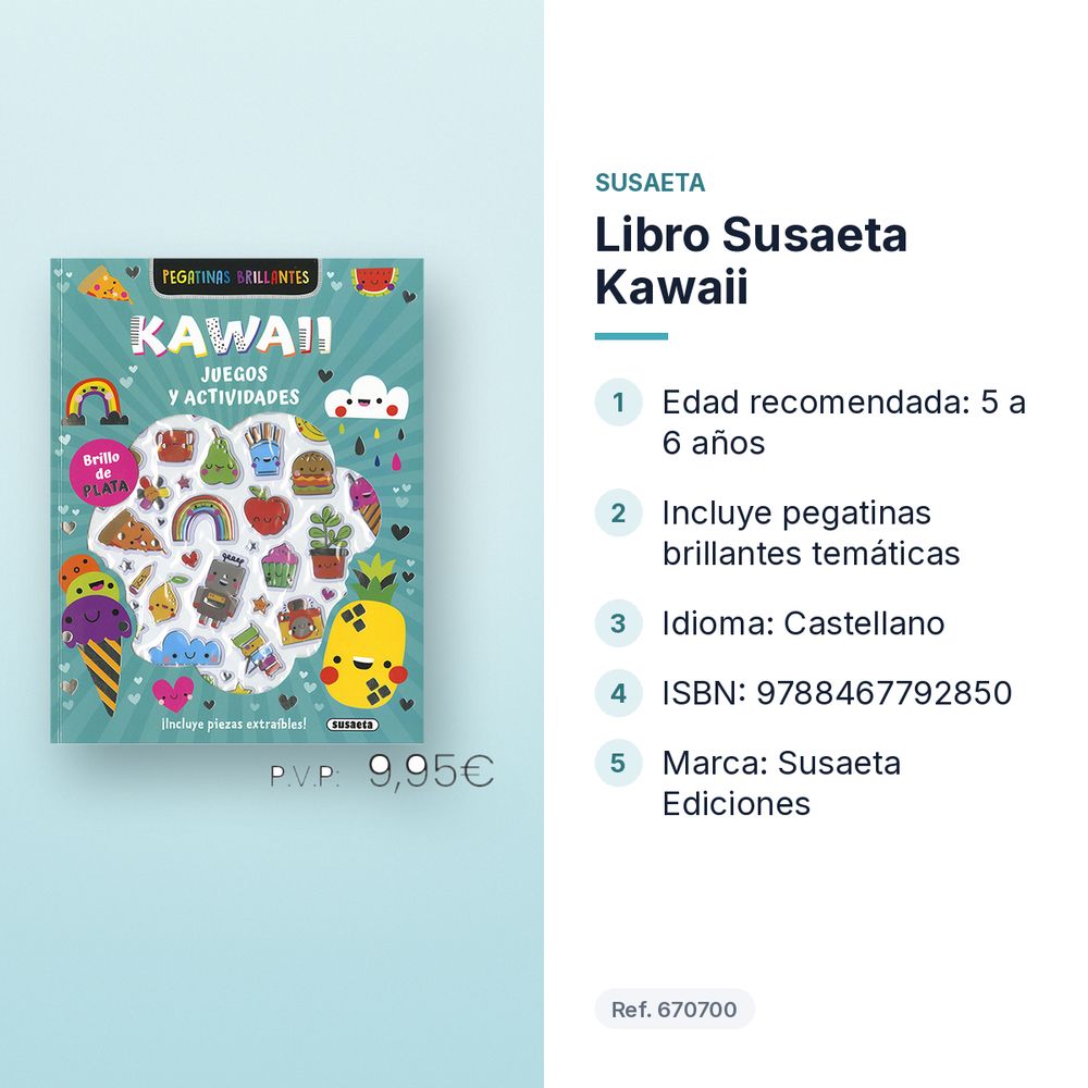 LIBRO SUSAETA KAWAII  - características principales