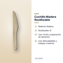 CUCHILLO MADERA REUTILIZABLE - características principales