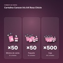 CARTULINA CANSON IRIS A4 ROSA CHICLE - formato de venta: paquete de 50, caja de 500