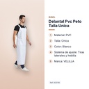 DELANTAL PVC PETO TALLA UNICA - características principales