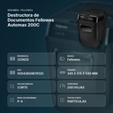 DESTRUCTORA DE DOCUMENTOS FELLOWES AUTOMAX 200C  - resumen de atributos