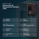 DESTRUCTORA DE DOCUMENTOS FELLOWES LX85 - resumen de atributos