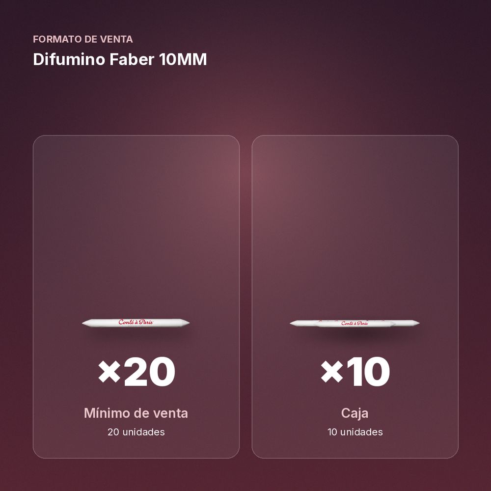 DIFUMINO FABER 10MM - formato de venta: caja de 10