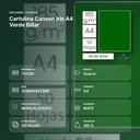 CARTULINA CANSON IRIS A4 VERDE BILLAR - resumen de atributos