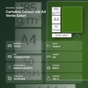 CARTULINA CANSON IRIS A4 VERDE SAFARI - resumen de atributos