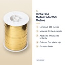 CINTA FINA METALIZADA 250 METROS  - características principales