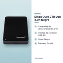 DISCO DURO 2TB USB 3.0N NEGRO - características principales
