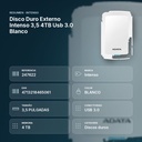 DISCO DURO EXTERNO INTENSO 3,5 4TB USB 3.0 BLANCO - resumen de atributos