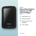 DISCO DURO EXTERNO INTENSO 3,5 4TB USB 3.0 NEGRO - características principales