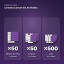 CARTULINA CANSON IRIS A4 VIOLETA - formato de venta: paquete de 50, caja de 500