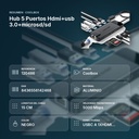 HUB 5 PUERTOS HDMI+USB 3.0+MICROSD/SD - resumen de atributos