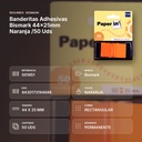 BANDERITAS ADHESIVAS BISMARK 44X25MM NARANJA /50 UDS - resumen de atributos
