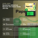 BANDERITAS ADHESIVAS BISMARK 44X25MM VERDE /50 UDS - resumen de atributos