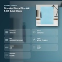DOSSIER PINZA PLUS A4 F-08 AZUL CLARO - resumen de atributos