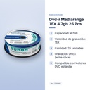 DVD-R MEDIARANGE 16X 4.7GB 25 PCS - características principales