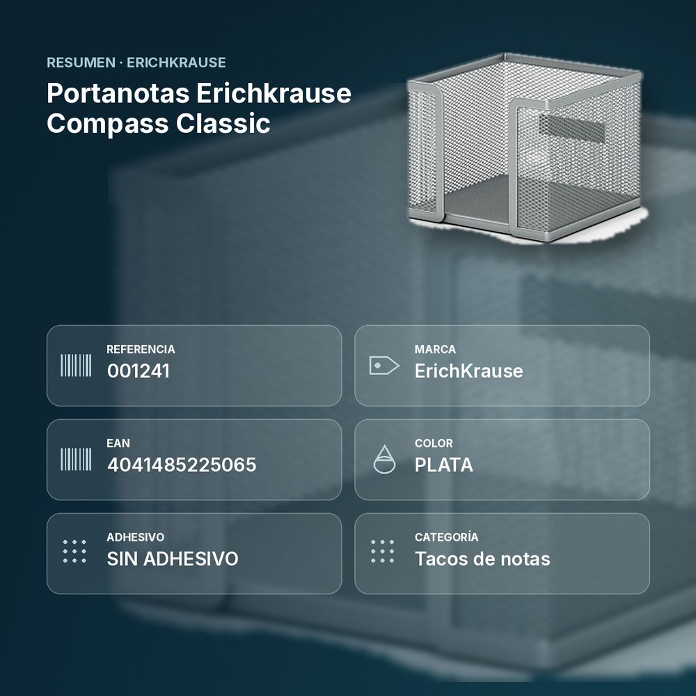 PORTANOTAS ERICHKRAUSE COMPASS CLASSIC - resumen de atributos