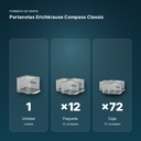 PORTANOTAS ERICHKRAUSE COMPASS CLASSIC - formato de venta: paquete de 12, caja de 72