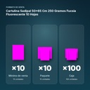 CARTULINA SADIPAL 50×65 CM 250 GRAMOS FUCSIA FLUORESCENTE 10 HOJAS - formato de venta: paquete de 10, caja de 100