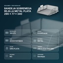 BANDEJA SOBREMESA REJILLA METAL PLATA 290 x 77 x 340 - resumen de atributos
