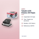 TALADRO U35 CLASICO 30 HOJAS - características principales