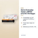 XEROX EVERYDAY TONER LJM102 CF217A 17A NEGRO - características principales