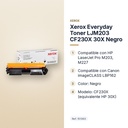 XEROX EVERYDAY TONER LJM203 CF230X 30X NEGRO - características principales