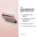 XEROX WORKCENTER 3315/3325 TONER - características principales
