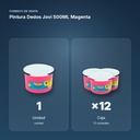 PINTURA DEDOS JOVI 500ML MAGENTA - formato de venta: caja de 12