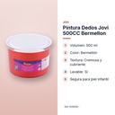 PINTURA DEDOS JOVI 500CC BERMELLON - características principales