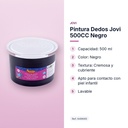PINTURA DEDOS JOVI 500CC NEGRO - características principales