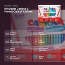 ROTULADOR CARIOCA 2 PUNTAS CAJA 24 COLORES - resumen de atributos