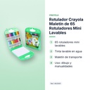 ROTULADOR CRAYOLA MALETÍN DE 65 ROTULADORES MINI LAVABLES - características principales