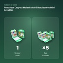 ROTULADOR CRAYOLA MALETÍN DE 65 ROTULADORES MINI LAVABLES - formato de venta: caja de 5