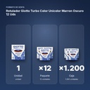 ROTULADOR GIOTTO TURBO COLOR UNICOLOR MARRON OSCURO 12 UDS  - formato de venta: paquete de 12, caja de 1200